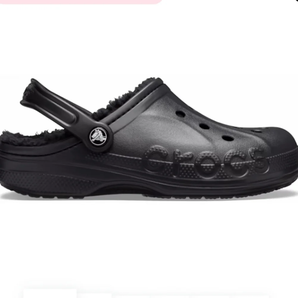 Crocs Baya Classic Lined Clog-Black/Gray